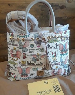 Bnwt W Tags Rare Disney Parks Exclusive Dooney & And Bourke Dumbo Purse Tote