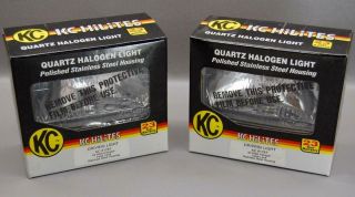 Vintage Kc Hilites Quartz Halogen Driving Lights 1787 - Clear Lens