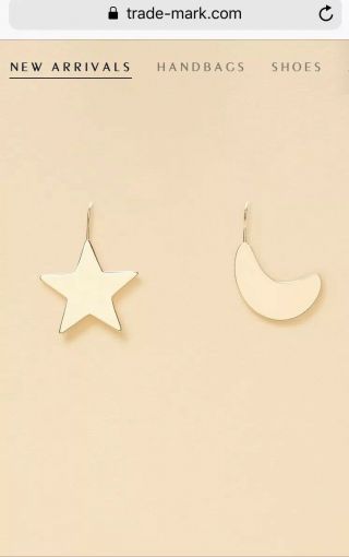 Stylish Trade - Mark Star And Moon Earrings (soho Boutique Brand)