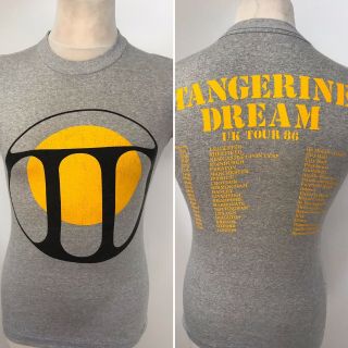 Tangerine Dream Vintage 1986 Uk Tour T Shirt Size Small