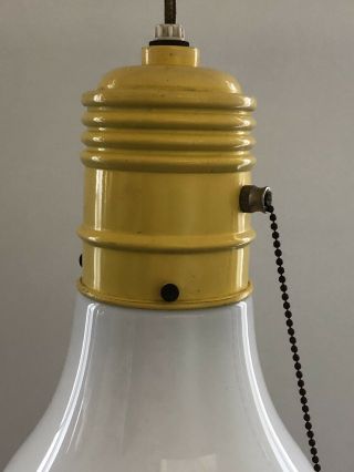 VINTAGE POP ART GIANT LIGHT BULB HANGING LAMP MID CENTURY MODERN 1960S 2