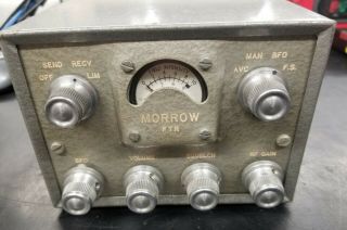 Vintage 1954 Morrow Ftr (fixed Tuned Receiver) Estate Find Tubes