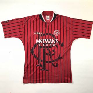 Vintage 1994 - 1995 Adidas Glasgow Rangers Fc Football Jersey Short Mcewans A2