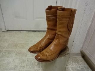 Vintage 70s San Antonio Lucchese Cowboy Boots Men 13 B
