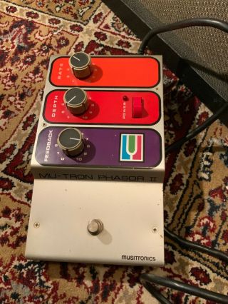 Vintage Mu - Tron Phasor Ii Phaser Guitar Effect Pedal By Musitronics