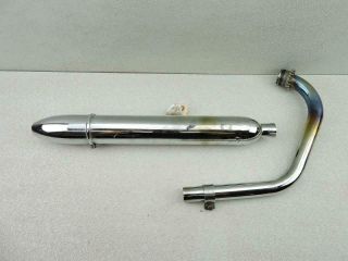 Exhaust Pipe And Muffler 1966 Vintage Ducati Monza 250 Bevel 419