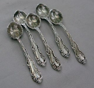 Set Of 5 Towle " Old English " Sterling Silver Salt Spoons;h692