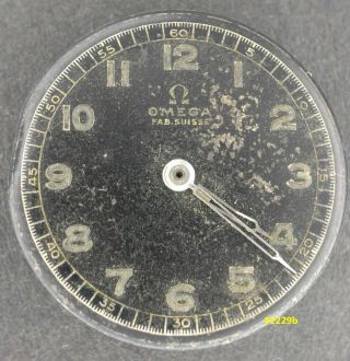 02229 Vintage 23.  26 Mm Omega Military 123.  4 Sc T1 Movement Only,  Parts