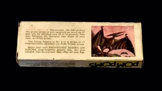 Vintage POM POMS candy box - AURORA Prehistoric Scenes No.  6 Flying Reptile Advert 3