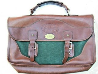 Vintage Orvis Battenkill Leather/canvas Briefcase Laptop Carry - On Messenger Bag
