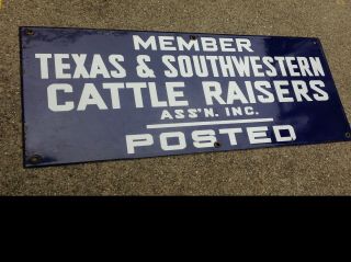 Vintage Member Texas & Southwestern Cattle Raisers Ass 