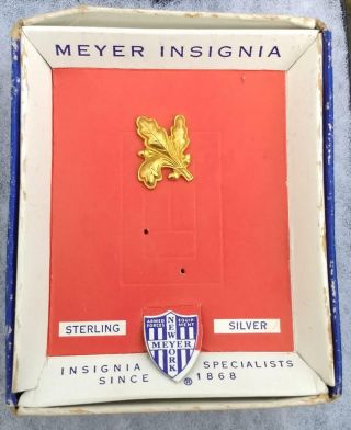 Wwii Us Navy Usn Medical Officer Pin Badge Insignia In Ns Meyers Box