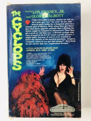 3 VTG THRILLER VIDEO Big Box VHS Tapes 1985 Horror movies Dr Jekyll,  Mr.  Hyde, 6