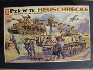 Bandai Vintage 1/30 German Ww2 Heuschrecke Panzer Iv Tank Kit