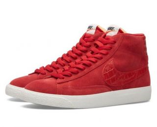Nike Blazer Mid Prm Vintage Men’s High Top Shoes 638261 601 Red Size 7.  5