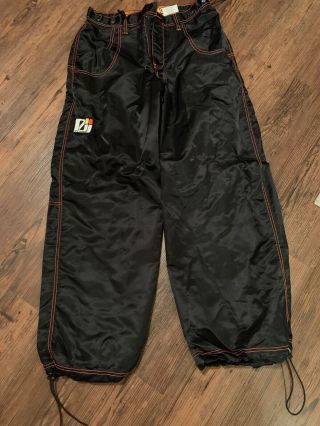 Vintage Jnco Jeans Pants Mens Size 30 X 30 Black Orange Nylon Goth Rock 90s