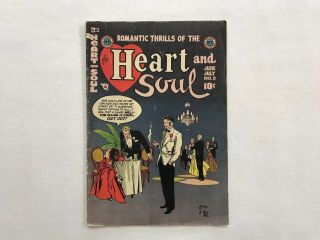 Heart And Soul 1954 Golden Age Comic Book Romantic Thrills Love Story Vtg