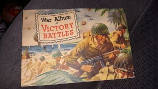 Wwii Home Front War Album Of Victory Battles Stamps 1945 General Mills Complete