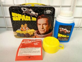 Vintage 1975 Space 1999 Metal Lunchbox Complete W/ Thermos & Insert