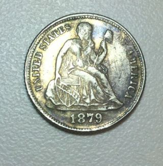 1891 10c Seated Liberty Silver Dime Rare Old Type Coin