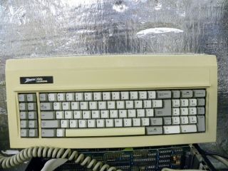 Vintage Zenith Data System Xt Z - 150 Keyboard Mechanical Green Sliders