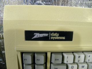 Vintage Zenith Data System XT Z - 150 Keyboard Mechanical Green Sliders 5