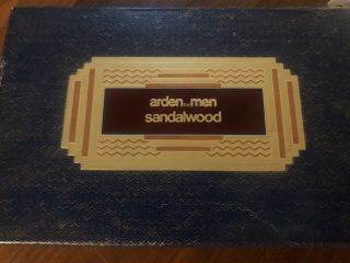 Vintage Arden For Men Sandalwood Gift Set 2 Oz.  Cologne Spray & Soap