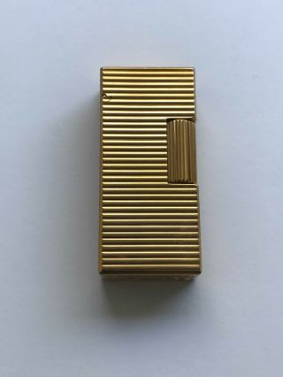 Rare Vintage Dunhill Rollagas Gold Plated Lighter