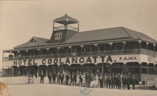 Vintage Postcard Hotel Coolangatta Coolangatta Queensland 1900s