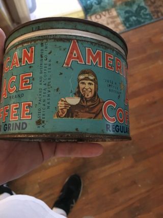 Vintage American Ace Coffee Tin / Can 2