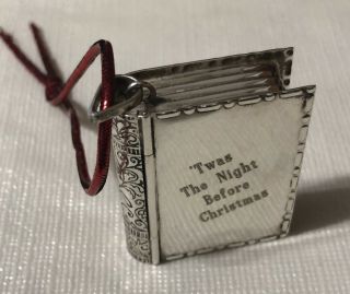 ‘twas The Night Before Christmas Sterling Silver Pendant/ Pill Box