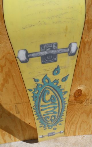 1993 Sims Noah Salasnek Vintage Pro Snowboard - Classic Orange Top Skateboard 5