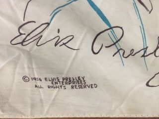 AUTH Elvis Presley 1956 Vintage Handkerchief/Scarf King Of Rock RARE FIND 4