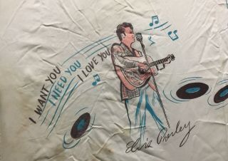 AUTH Elvis Presley 1956 Vintage Handkerchief/Scarf King Of Rock RARE FIND 5