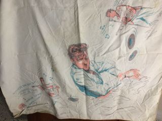 AUTH Elvis Presley 1956 Vintage Handkerchief/Scarf King Of Rock RARE FIND 8