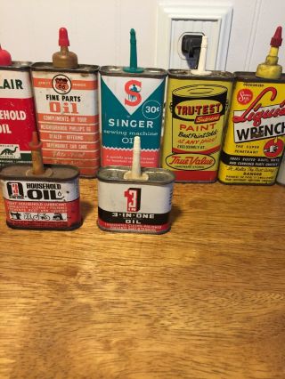 Vintage Oil Can SHELL MOBIL SINCLAIR PHILLIPS 66,  Others Household Oil 3