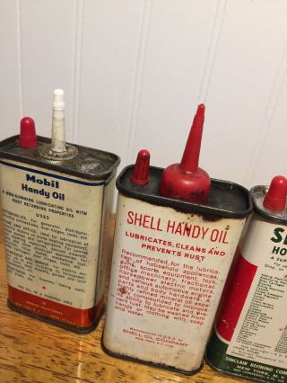 Vintage Oil Can SHELL MOBIL SINCLAIR PHILLIPS 66,  Others Household Oil 7