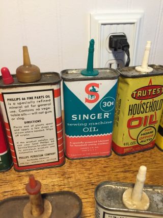 Vintage Oil Can SHELL MOBIL SINCLAIR PHILLIPS 66,  Others Household Oil 8