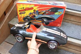 Vtg Mattel Big Jim Wolfpack Lazer Vette Chevy Corvette Jims Lazervette Toy Box