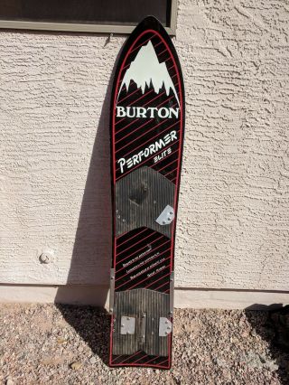 Vintage Burton Performer Elite Snowboard w/ bag 4