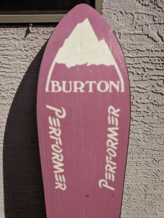 Vintage Burton Performer Elite Snowboard w/ bag 7