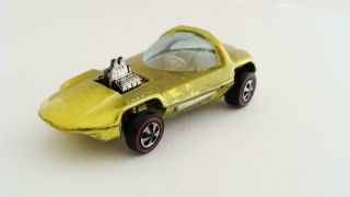 Vintage 1967 Hot Wheels Redline Silhouette Car Usa Yellow Rare