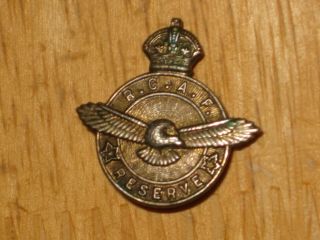 Ww2 Canadian War Service Badge Royal Canadian Air Force Reserve Rcaf