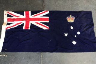 Victoria Woven Large Size Australian Vintage Flag