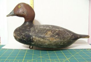 Wooden Duck Decoy - Vintage - H.  A.  Stevens