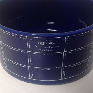 VTG 50s A.  O.  Smith Harvestore slurrystore Ceramic Cobalt Blue bowl Salt & Pepper 10