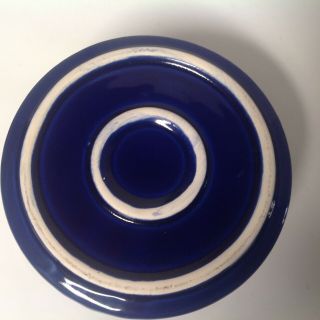 VTG 50s A.  O.  Smith Harvestore slurrystore Ceramic Cobalt Blue bowl Salt & Pepper 7