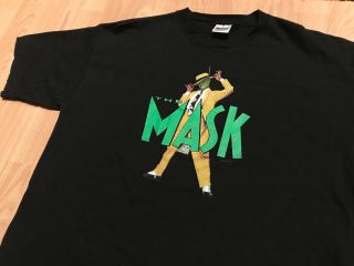 The Mask Vtg Promo Shirt Xl Movie Jim Carrey Dark Horse Comic Marvel Riddler