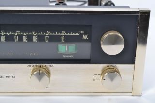 McIntosh MR 65 Vacuum Tube Stereo FM Radio Tuner - Vintage Classic 8