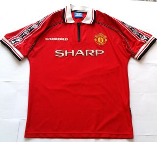 Manchester United 1999 Sharp Vintage Umbro Shirt Jersey 1998 2000 Man Utd